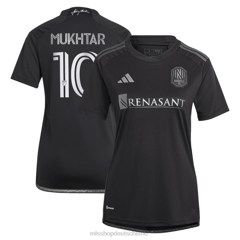 MLS Jerseys Frauen nashville sc hany mukhtar adidas schwarz 2023 Mann im schwarzen Kit Replika-Spielertrikot 4PP8T516