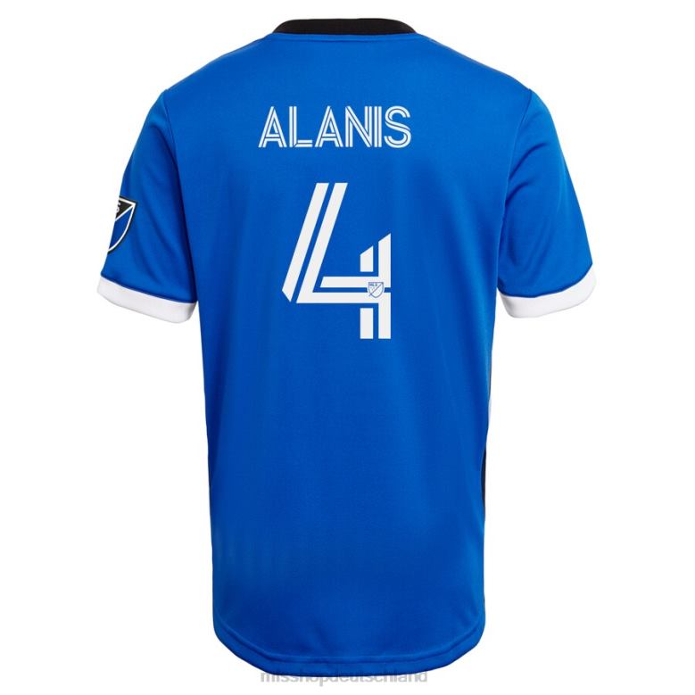 MLS Jerseys Männer San Jose Erdbeben Oswaldo Alanis adidas Blau 2021 primäres authentisches Spielertrikot 4PP8T987